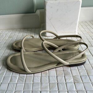 Lovely J Crew Leather sandals 8.5, Pistachio Green color, New